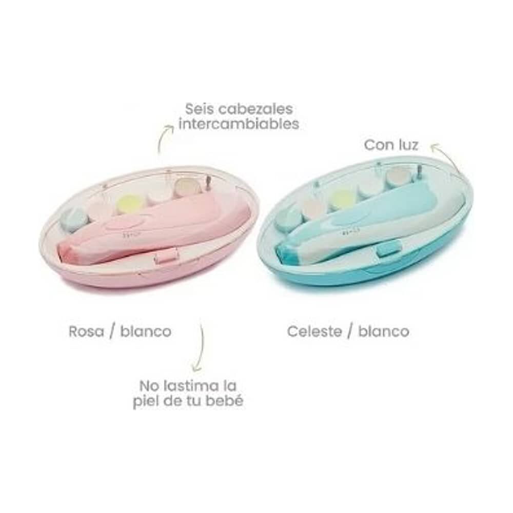 Torno Lima Para U&ntilde;as Cortador El&eacute;ctrico Para Bebes Con Luz image number 4.0