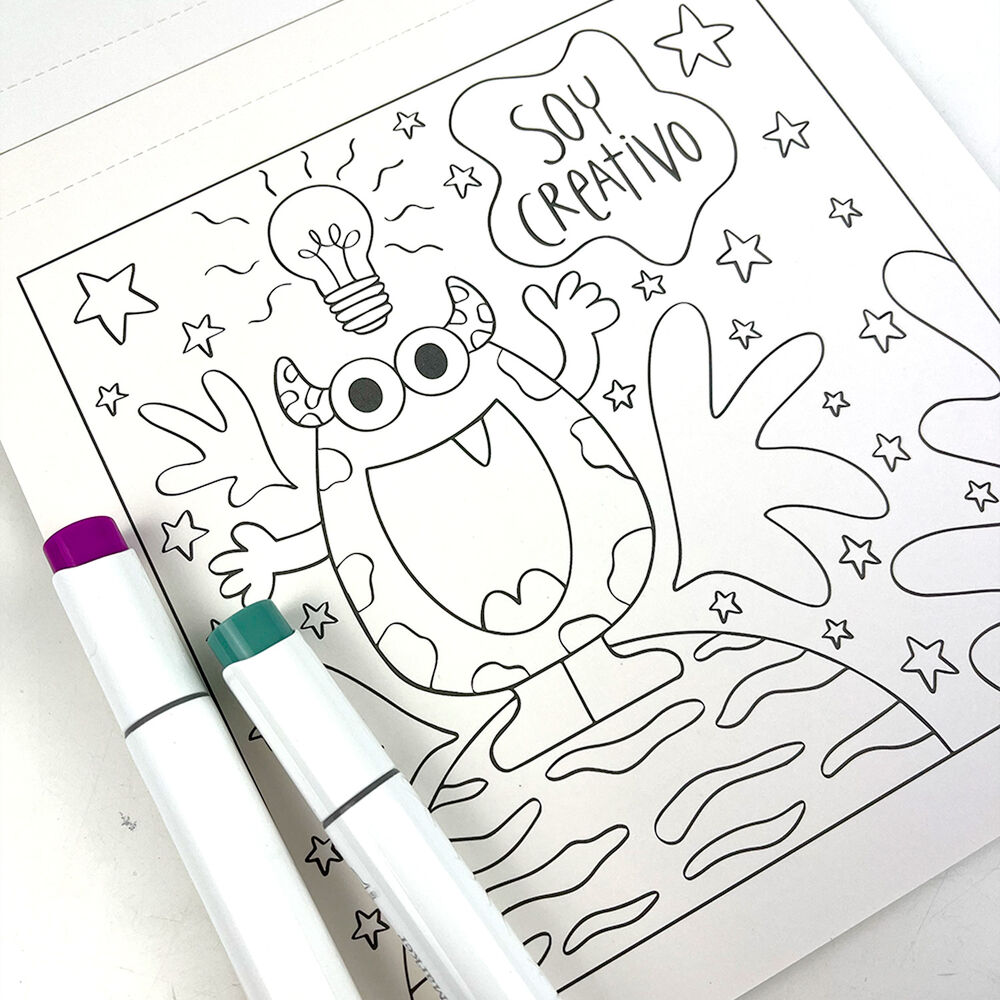 Libro Para Colorear Universo Petit Por Mónica Hamamé image number 3.0