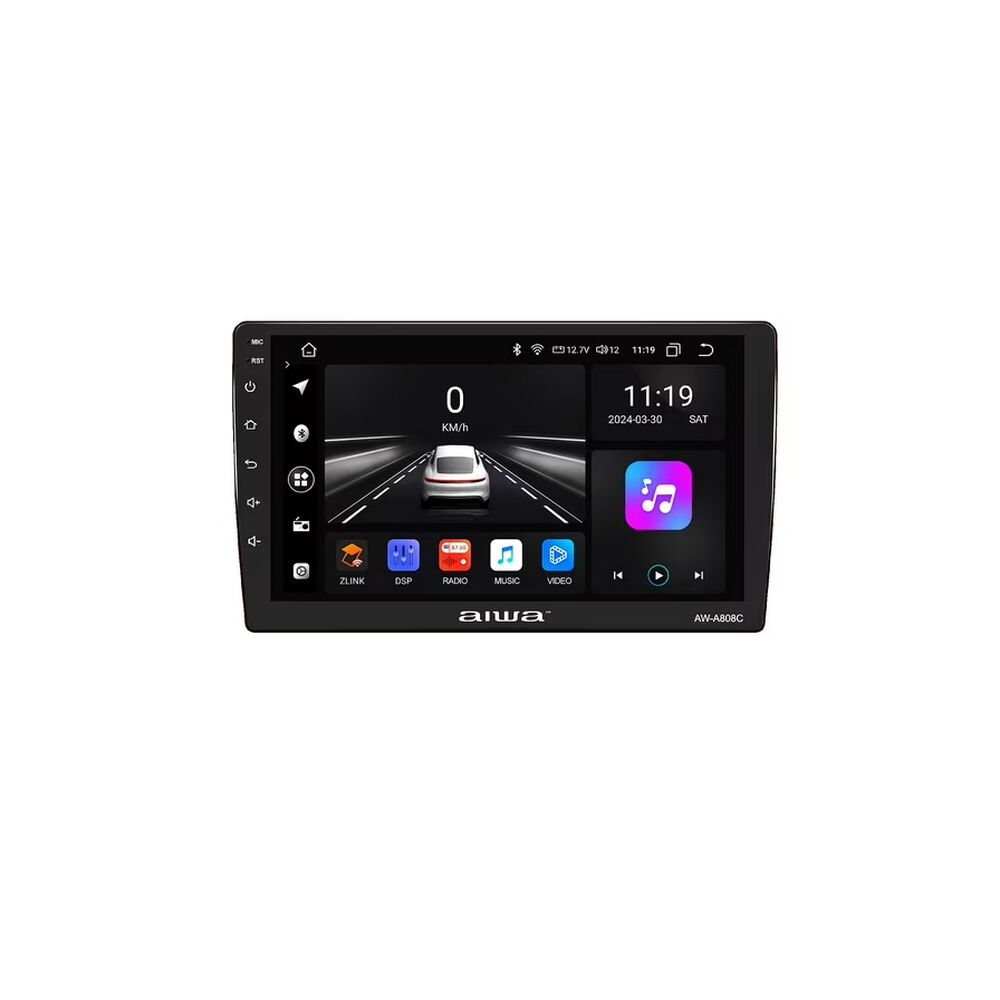 Radio De Auto Aiwa Slim Android 2 Din Hd 9" 2gb Ram Wifi Aw-a808c image number 0.0
