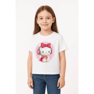 Polera Infantil Rosada Estampado Personaje