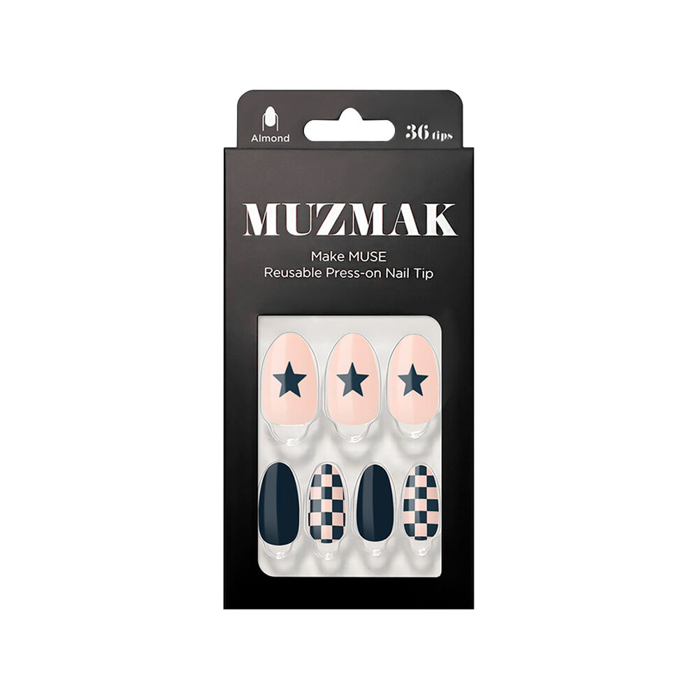 Muzmak - Uñas Press On Draw Night Almond 36 U. image number 0.0