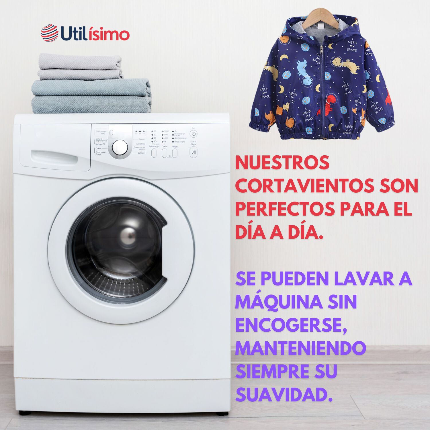 Cortaviento Impermeable Chaqueta Estampado Ni&ntilde;o Y Beb&eacute; Sky Blue Dinosaurs image number 5.0