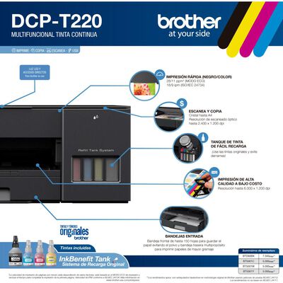 Multifuncional Brother Dcpt220 Con Conexión Usb