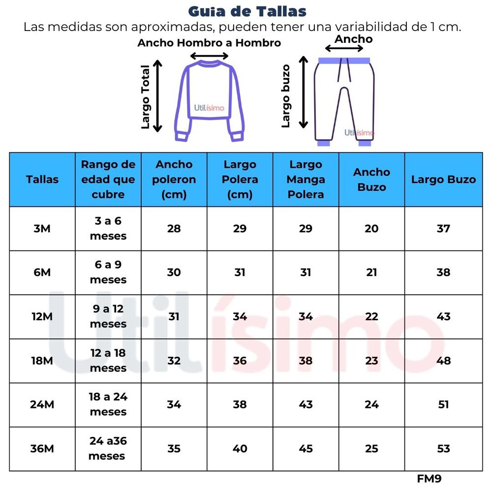 Set 2 Piezas Conjunto Buzo Poleron Niña 100% Algodon Litle Princess image number 1.0