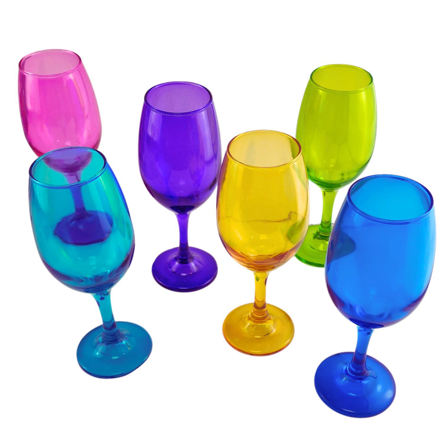 Set 6 Copas Vino Rioja Full Color 386cc Fiesta Celebracion image number 1.0