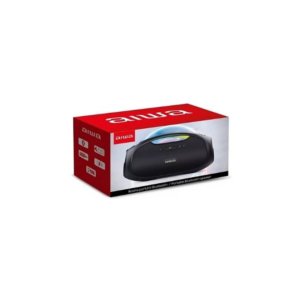 Parlante Aiwa Boombox Aws244bt Aws244bt Port&aacute;til Con Bluetooth Waterproof Negra 220v image number 5.0