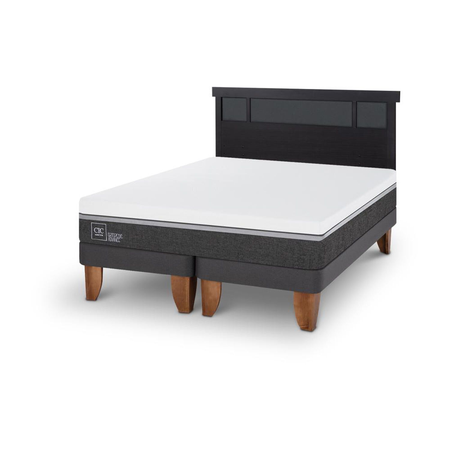 Cama Europea Cic Ortopedic Advance / King / Base Dividida + Respaldo image number 4.0