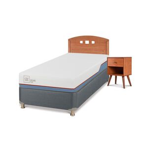 Cama Americana Cic Excellence Plus / 1 Plaza / Base Normal + Set De Maderas