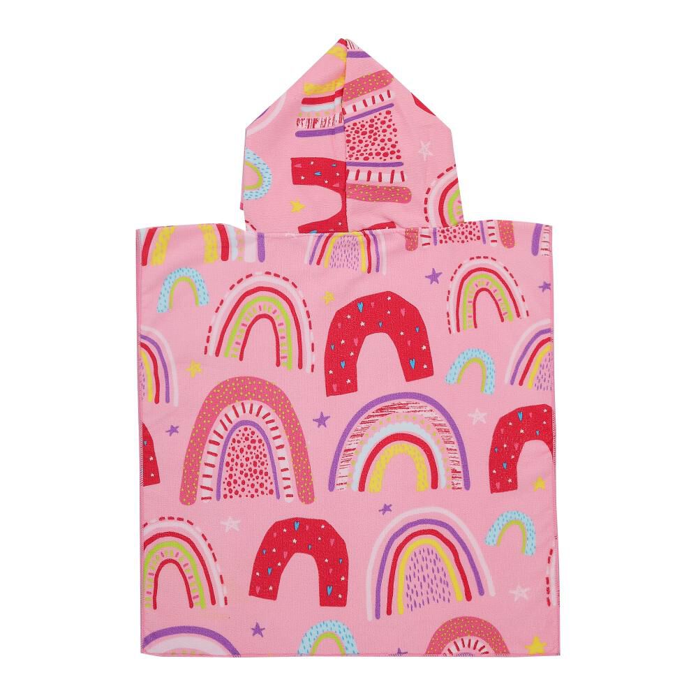 Toalla De Playa Capucha Casaideal Kids Arcoiris24 / 60x120 Cm image number 1.0