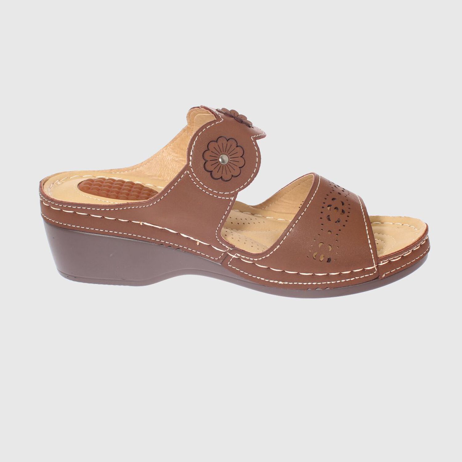 Sandalia Confort Caf&eacute; Modelo Italiano Art. 5ask73323brown image number 3.0