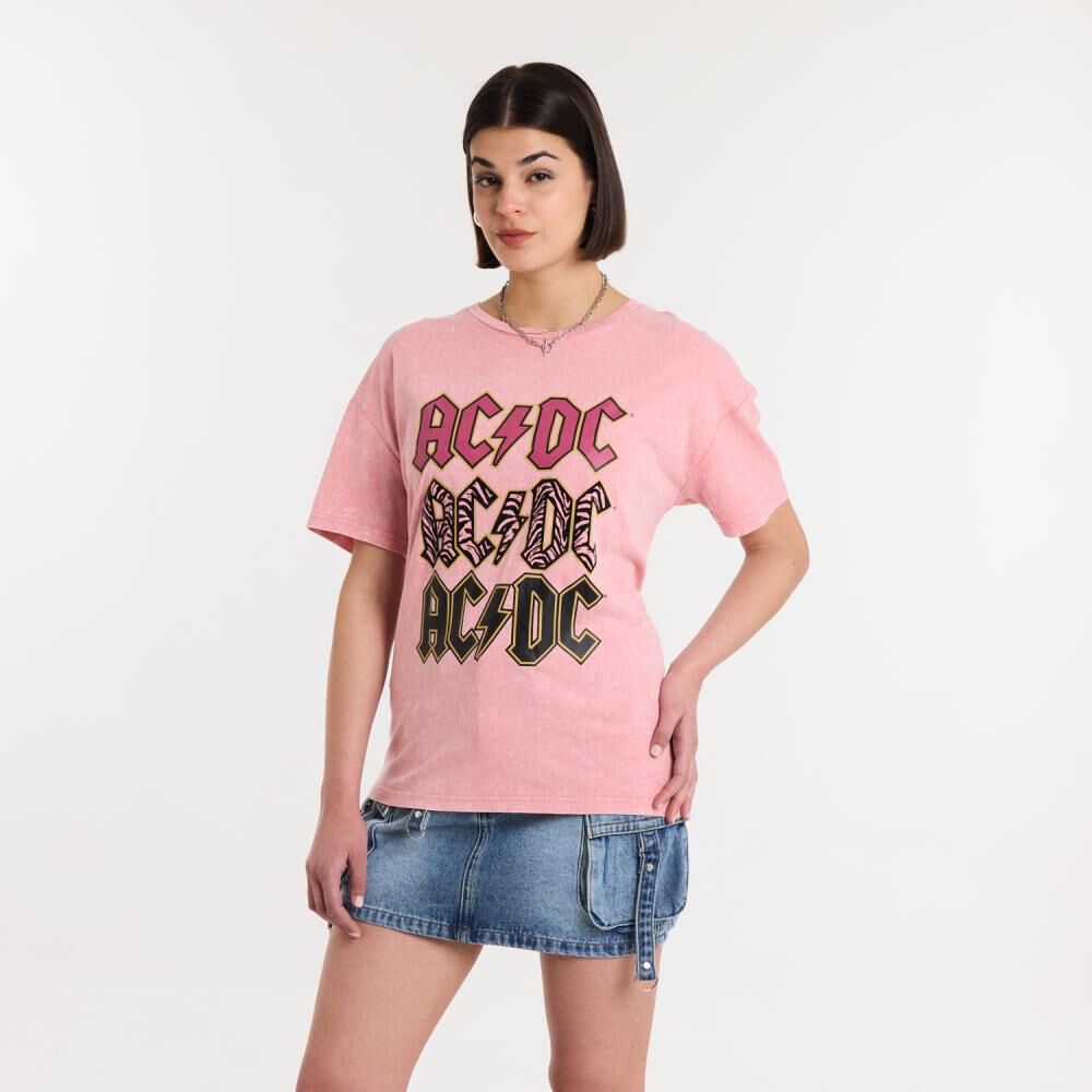 Polera Manga Corta Cuello Redondo Mujer Rolly Go image number 2.0