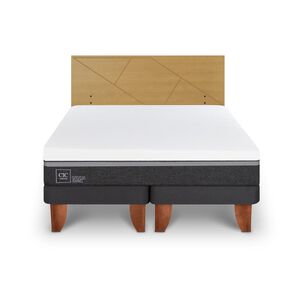Cama Europea Cic Ortopedic Advance / King / Base Dividida + Respaldo