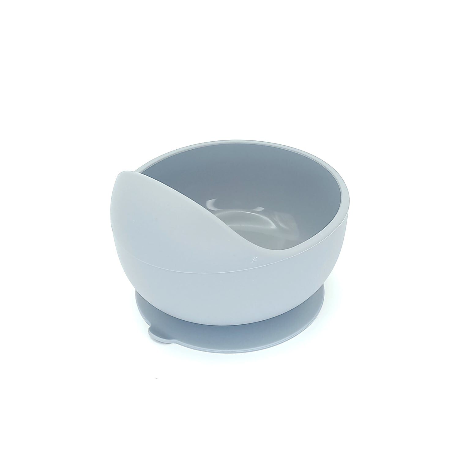 Plato Silicona Con Cuchara Gris image number 1.0