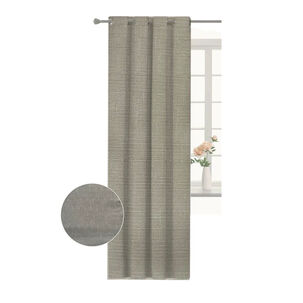 Cortina Engomada Termica 100% Blackout De Tipo Lino