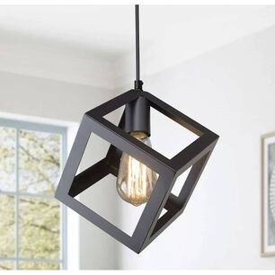 Lampara Colgante Geometrica Single + Ampolleta - Soloferta
