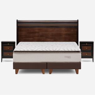 Cama Europea Rosen Nest / Super King / Base Dividida + Set De Maderas