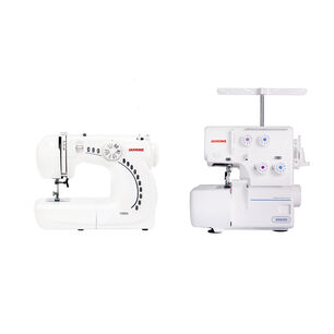 Combo Janome M&aacute;quina De Coser 1000a + M&aacute;quina Overlock 8002d