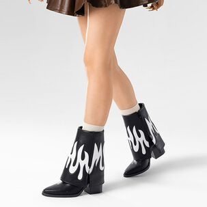 Botas Largas Mujer Eco Cuero De Moda Taco Alto Weide Dh83