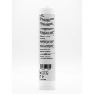 Silicona Universal Blanca 280ml Para Juntas Y Terminaciones