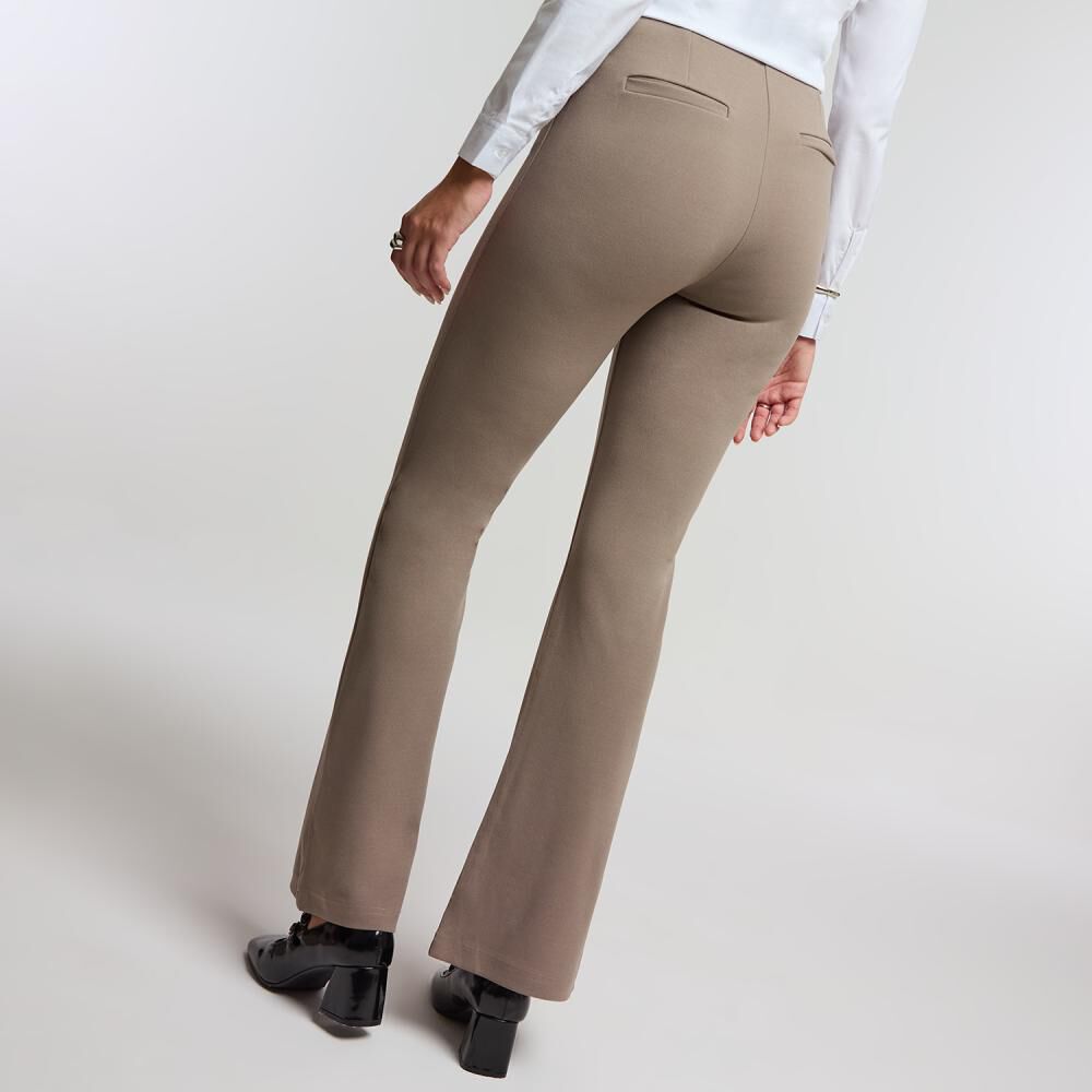 Pantalón Cintura Elasticada Tiro Alto Wide Leg Mujer Kimera image number 3.0