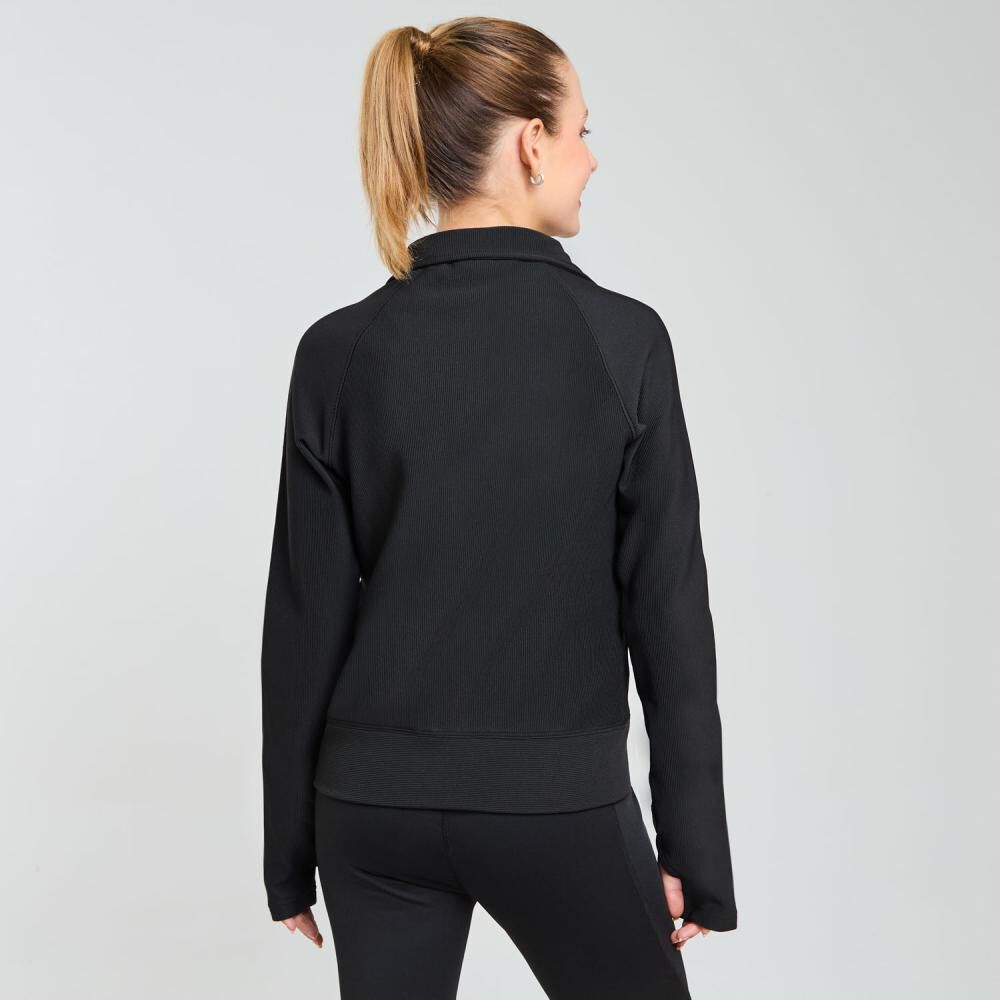 Polerón Deportivo Full Zipper Cuello Alto Mujer Wetland image number 3.0