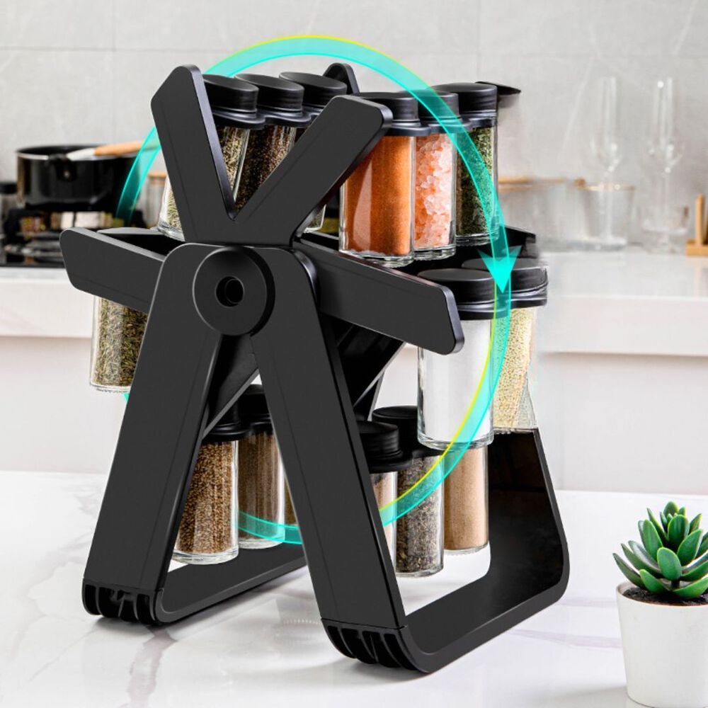 Especiero Giratorio 18 Frascos Ruleta Dispensa Condimentos image number 1.0