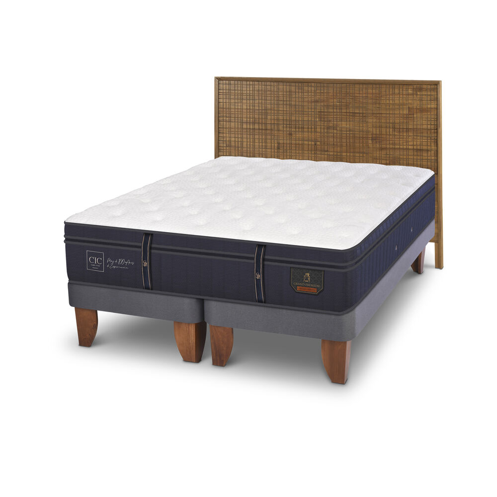 Cama Europea Cic Adria / King / Base Dividida + Respaldo image number 1.0