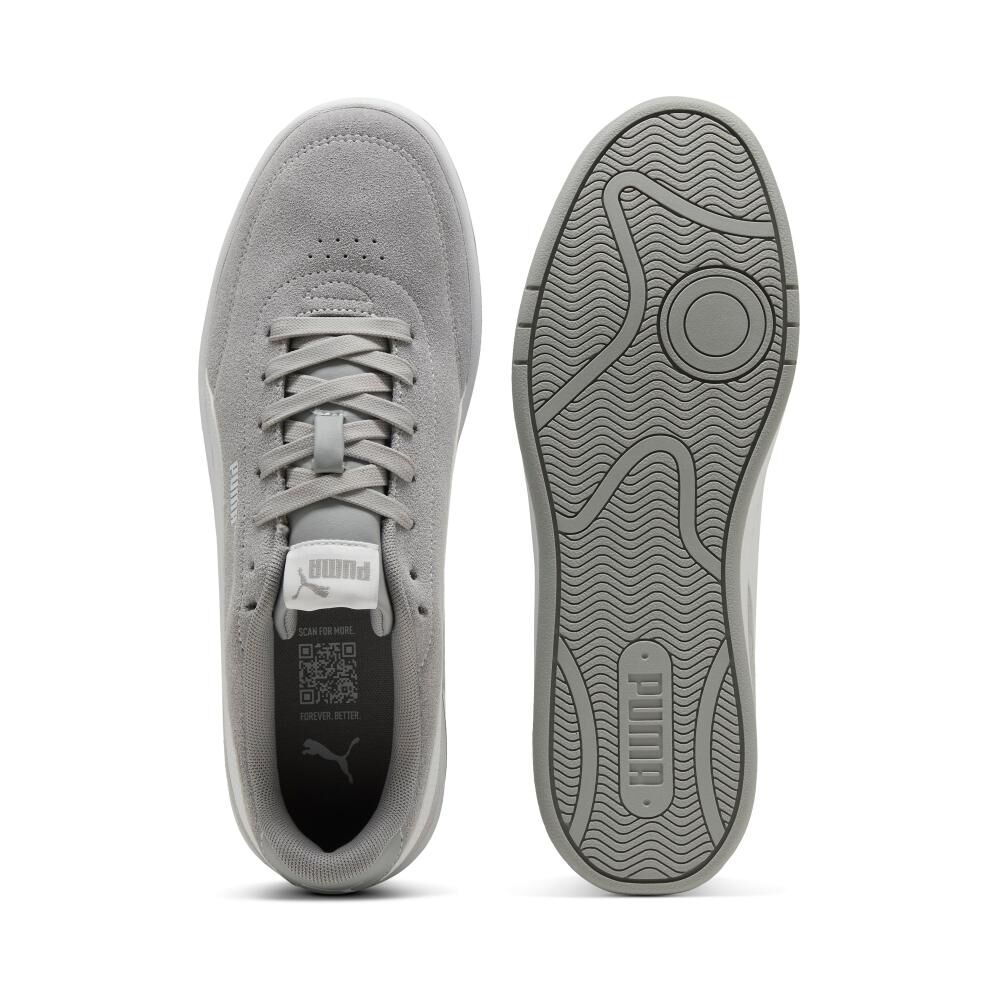 Zapatilla Urbana Hombre Puma Court Classic Clean Sd Gris image number 3.0