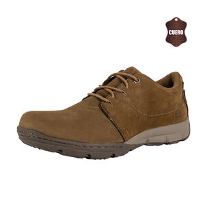 Zapato De Cuero Brezo Khaki London Adixt