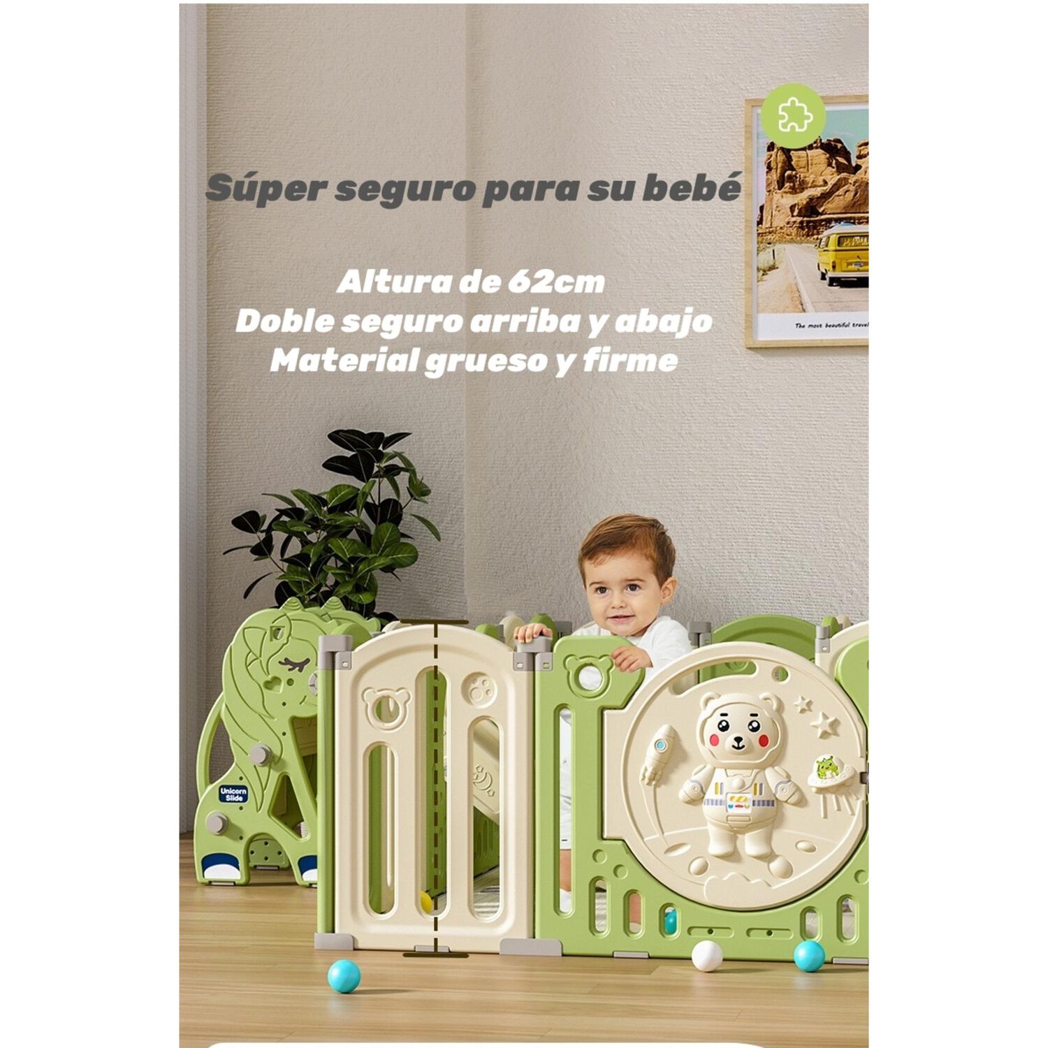 Corral Armado Multiposiciones Accesorios 153*160cm Lubabycas image number 2.0