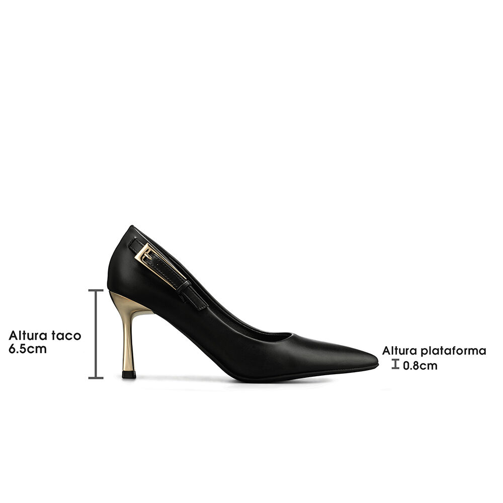 Zapato Taco Alto Formal Simil Charol Mujer Weide Ghe38 image number 6.0