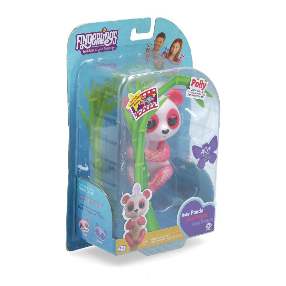 Mini Muñeca Hitoys Fingerlings Baby Panda image number 1.0