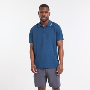 Polera Deportiva Manga Corta Cuello Polo Hombre Wetland