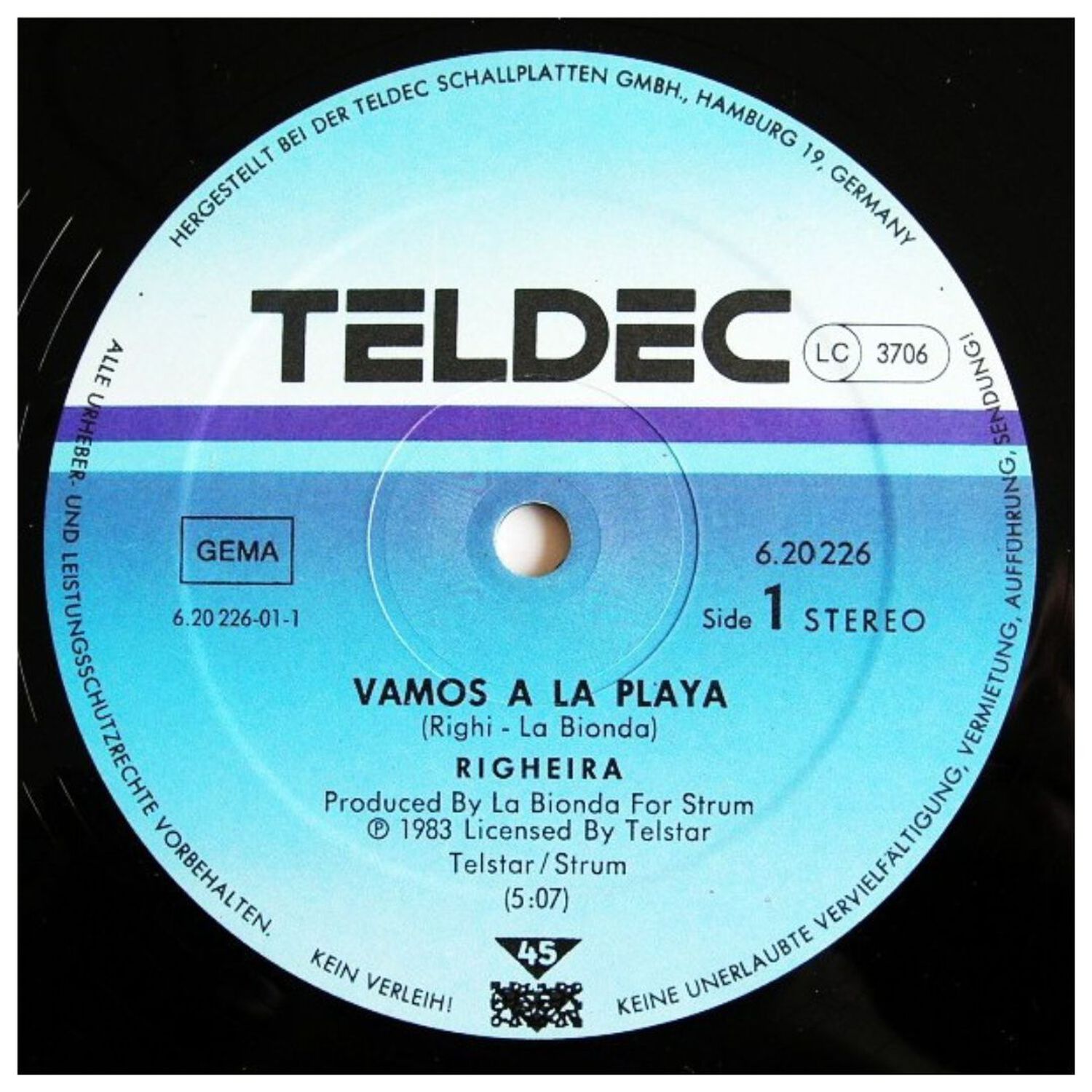 Righeira - Vamos A La Playa | 12" Maxi Single Usado image number 3.0