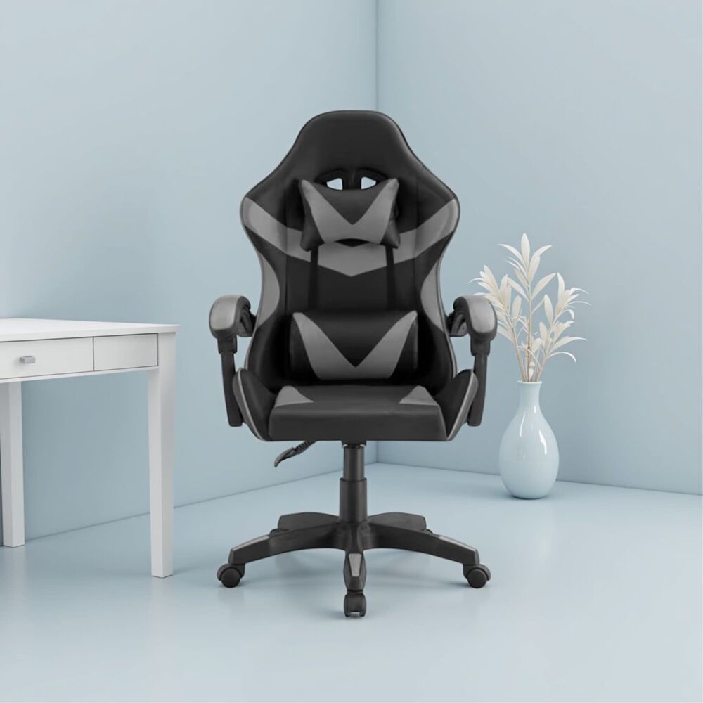Silla Gamer Tokio Negra Y Gris- Ergon&oacute;mica Con Cojines Y Reclinable Para Un Confort &Oacute;ptimo image number 6.0