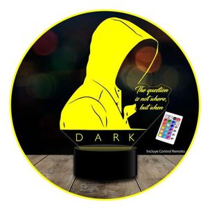 Lampara 3d Dark Serie Con Control Remoto 16 Colores