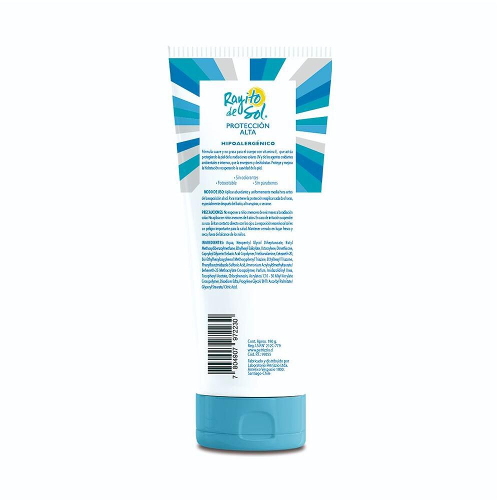 Crema Protectora Rayito De Sol Ozono Antioxidante Fps 50 190 Gr image number 1.0