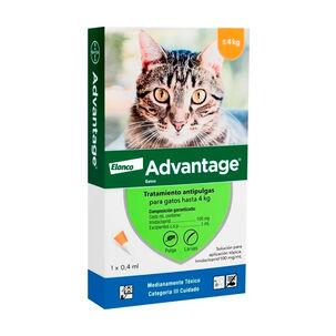 Advantage Elanco Pipeta Antipulgas Gato Hasta 4 Kg