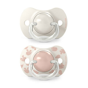 Chupete Sx Pro Fisiol&oacute;gico Silicona 6/18m 2u Birdies Rosa