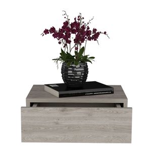 Velador Flotante 1 Cajon Fm-013g Gris