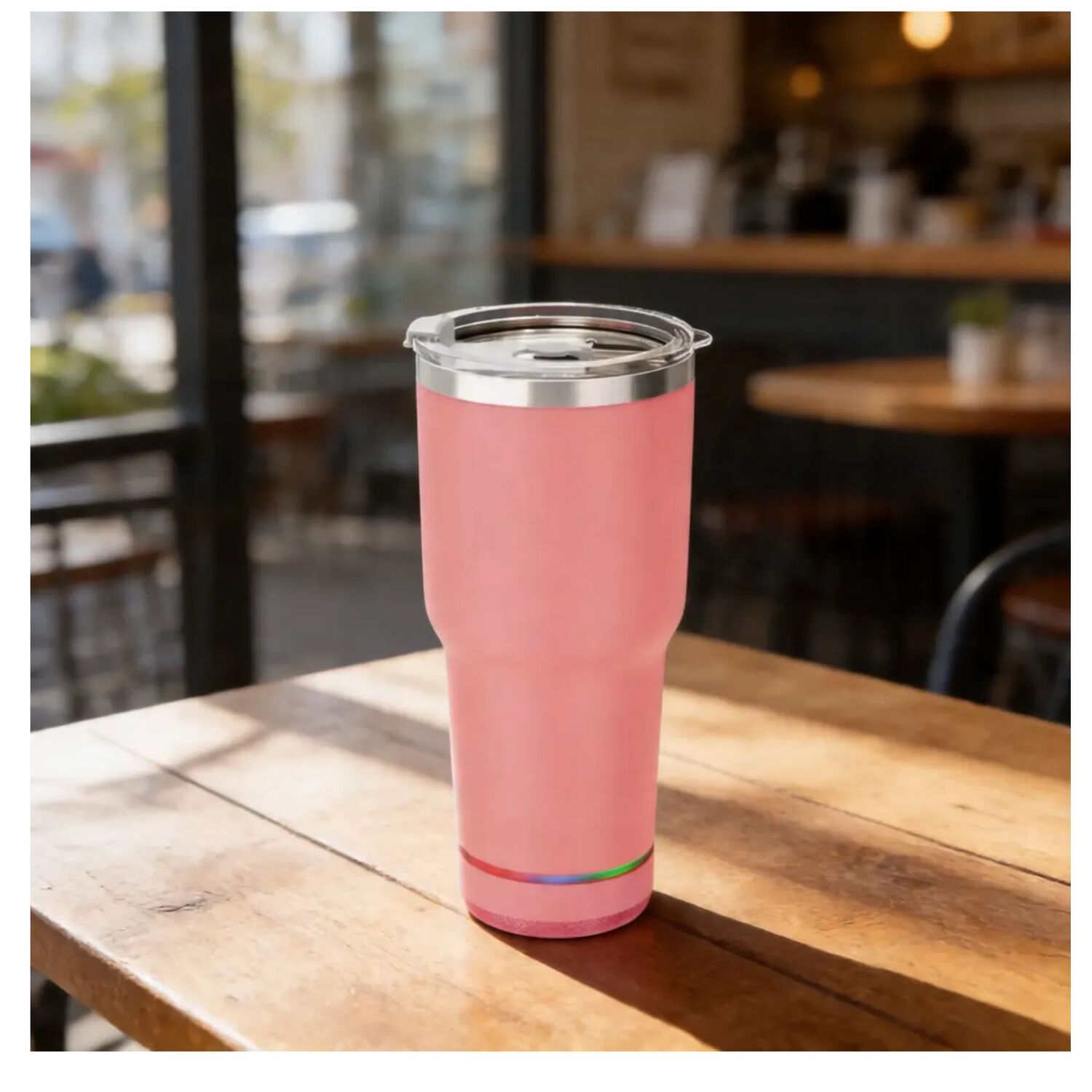 Vaso Termico 780ml Con Parlante Bluetooth Caliente Y Frio Color Rosa image number 3.0