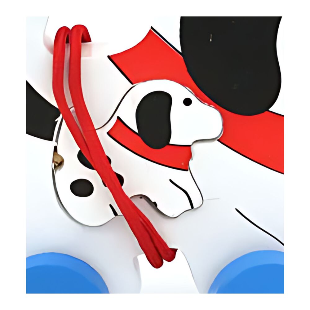 Juguete De Madera De Arrastre En Forma De Perro 8x6 Cm image number 2.0