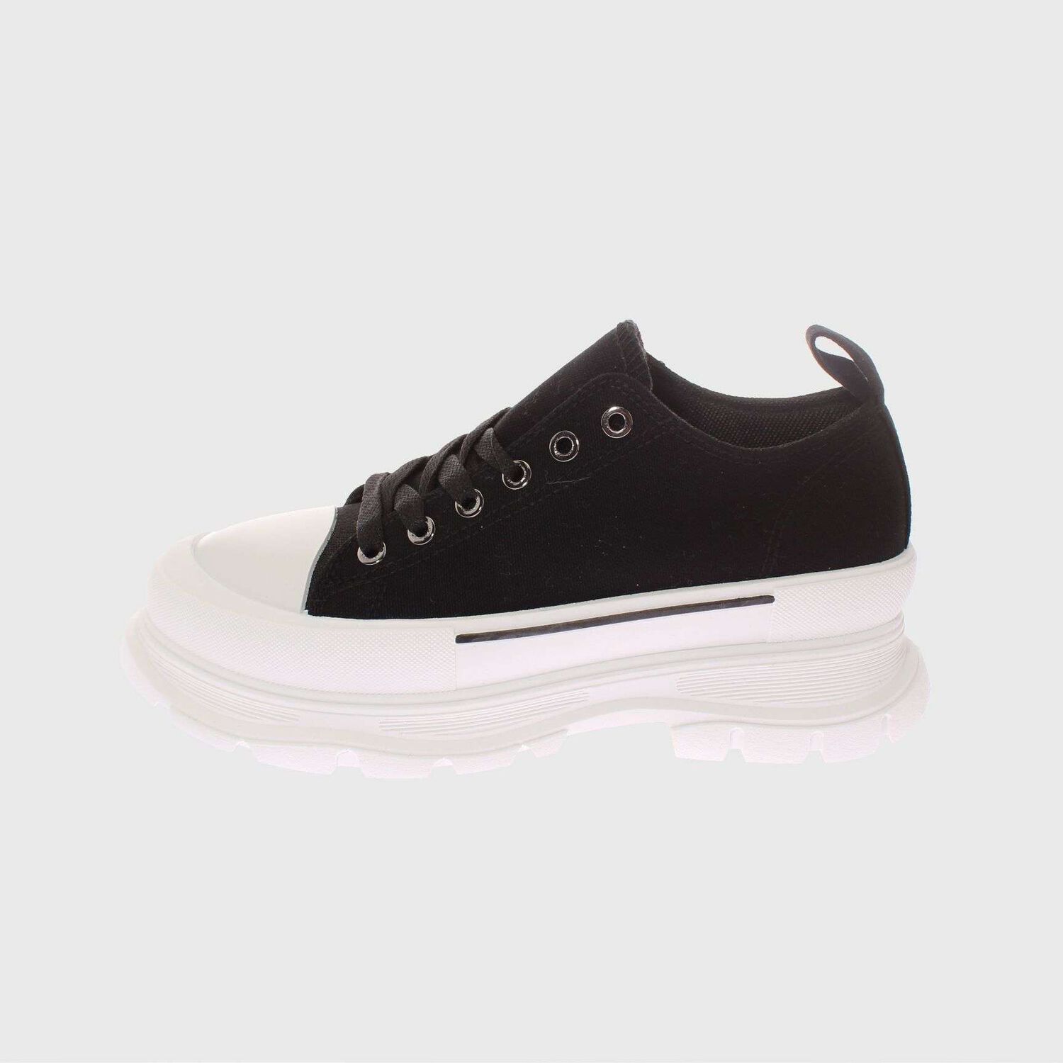 Zapatilla Lona Negro V&iacute;a Franca Art. 5by223black image number 4.0