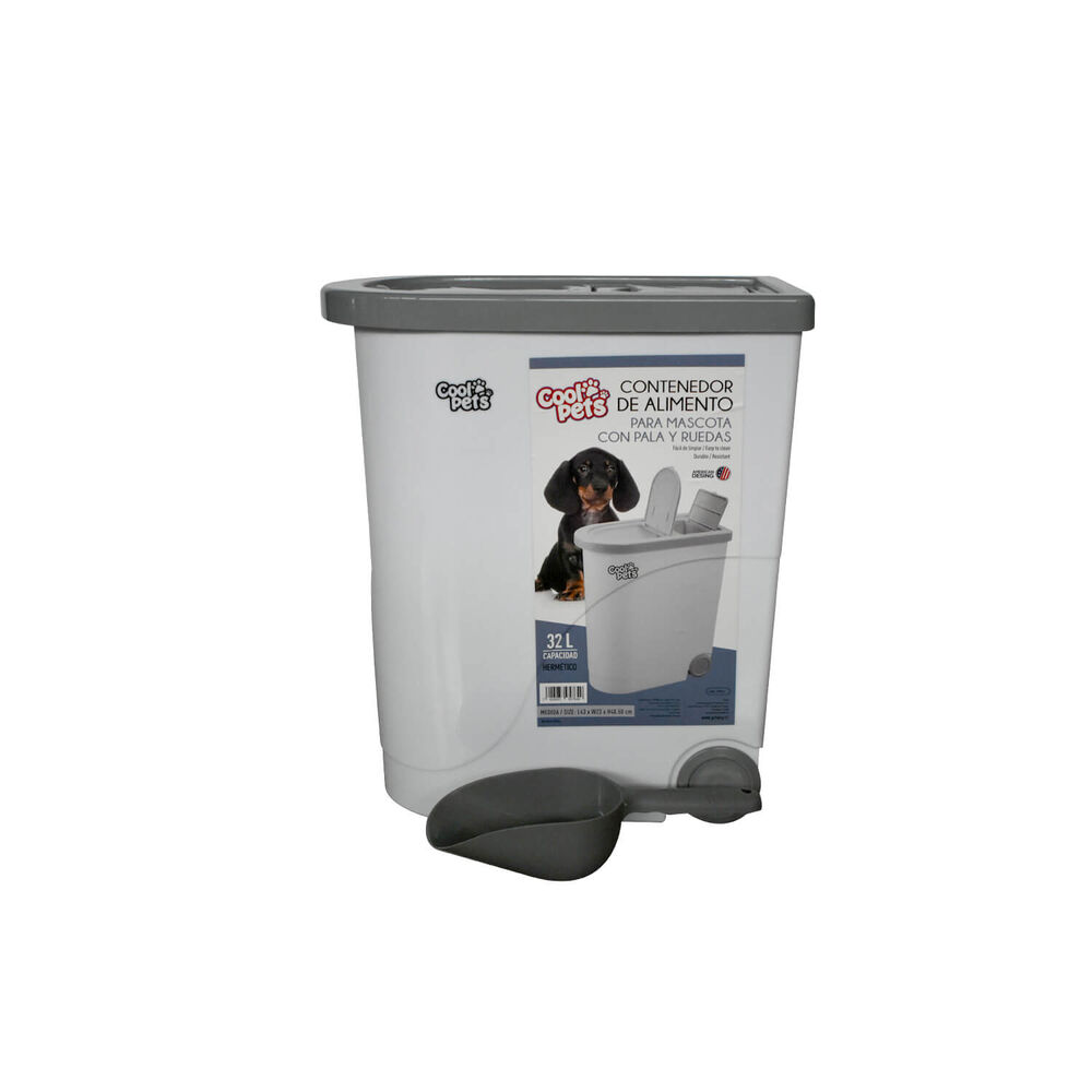 Contenedor De Alimento Mascota Con Pala Y Ruedas Coolpets image number 3.0