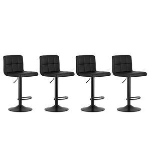 Pack 4 Silla De Bar Con Base Mate Y Altura Regulable Dise&ntilde;o Moderno
