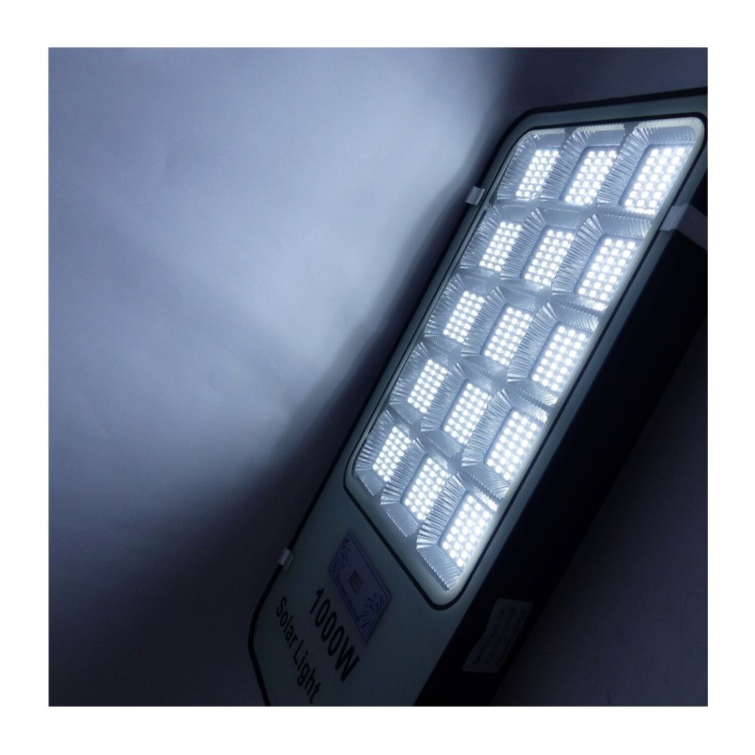 Foco Para Poste Solar 1000w Con 15 Placas 420 Led Pvc Con Control image number 0.0