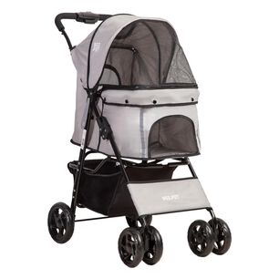 Coche Mascota Plegable Bebesit Pro Perro Gato Gris Beepet