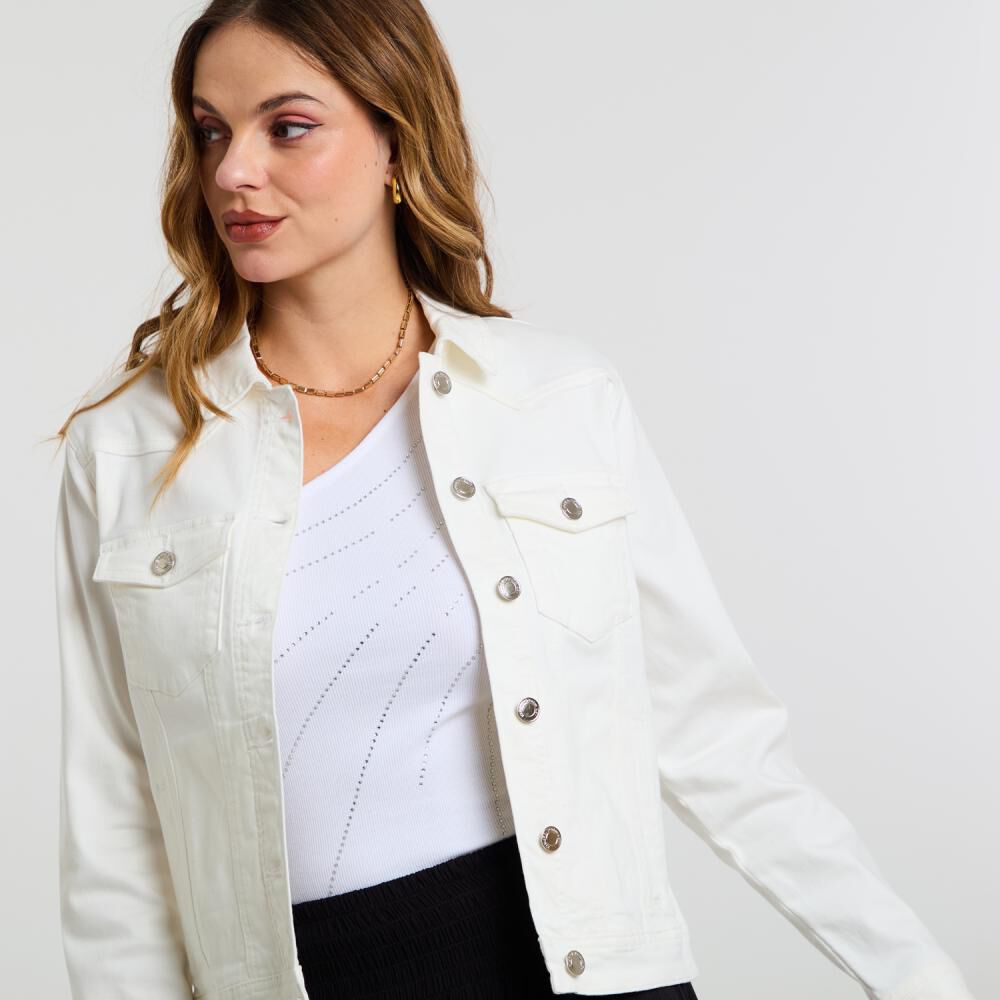 Chaqueta Denim Color Mujer Kimera image number 4.0