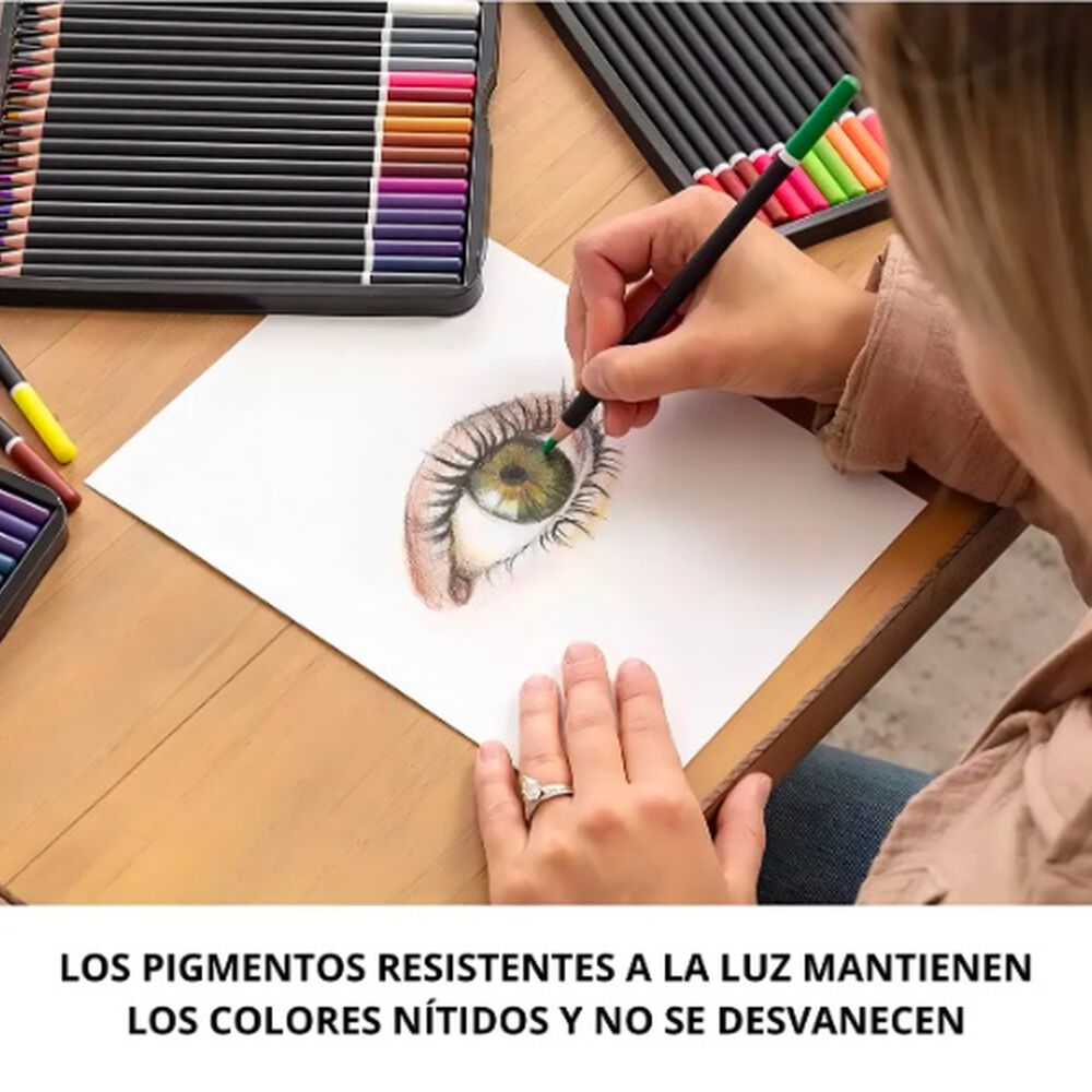 Set 72 Lapices Colores Arte Profesional A Base Aceite image number 1.0