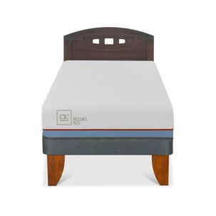 Cama Europea Cic Excellence Plus / 1.5 Plazas / Base Normal + Respaldo